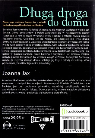 Długa Droga do Domu - Joanna Jax [AUDIOBOOK] [CD-MP3]