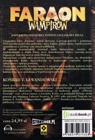 Faraon Wampirów - Konrad T. Lewandowski [AUDIOBOOK] [CD-MP3]