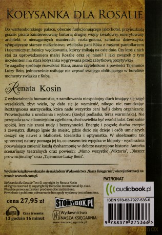 Kołysanka dla Rosalie - Renata Kosin [AUDIOBOOK] [CD-MP3]