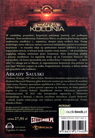 Kroniki Czerwonej Kompanii: Czarna kolonia - Arkady Saulski [AUDIOBOOK] [CD-MP3]
