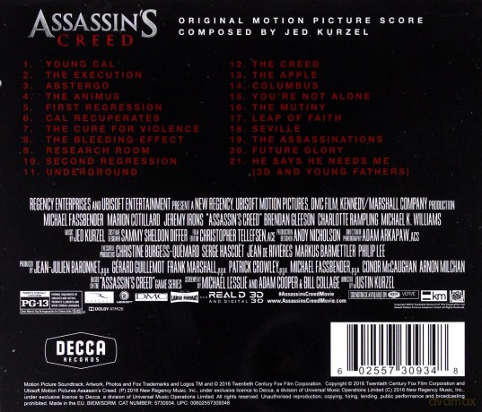 Assassin's Creed soundtrack [CD]