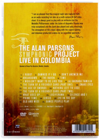 Alan Parsons Project: Live In Colombia [DVD]