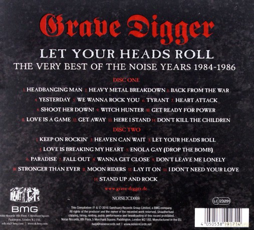 Grave Digger: Let Your Heads Roll The Very Best Of The Noise Years 1984-1987 (digipack) [2CD]