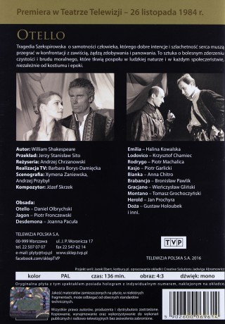 Otello (Złota setka teatru TV) [DVD]