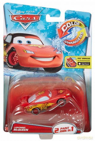 CARS McQueen zmieniający kolor, czarny [FIGURKA]