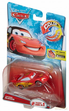 CARS McQueen zmieniający kolor, czarny [FIGURKA]