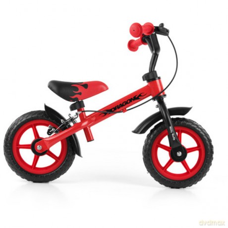 MILLY MALLY Rowerek biegowy Dragon Red