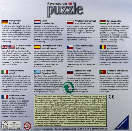 RAVENSBURGER 72 el. Masza i niedźwiedź lampka [PUZZLE]