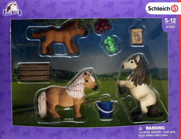 SCHLEICH Rodzina kucyków Szetlandzkich [FIGURKA]