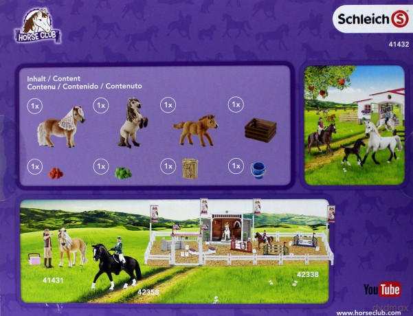 SCHLEICH Rodzina kucyków Szetlandzkich [FIGURKA]