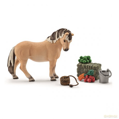 SCHLEICH Zestaw do karmienia klaczy [FIGURKA]