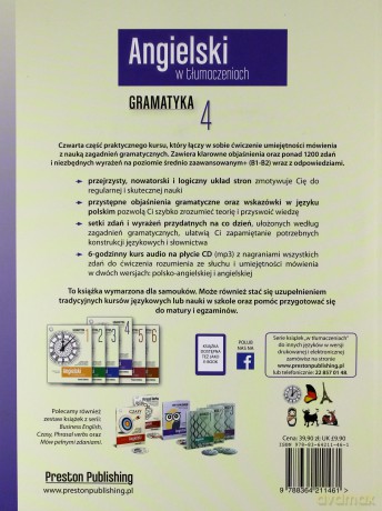 Angielski w tłum. Gramatyka. Poziom 4 - Magdalena Filak [KSIĄŻKA]