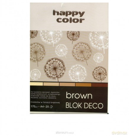 Blok A4/20K Deco Brown 170 g