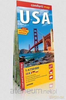 Comfort! map USA 1:4 750 000 laminat