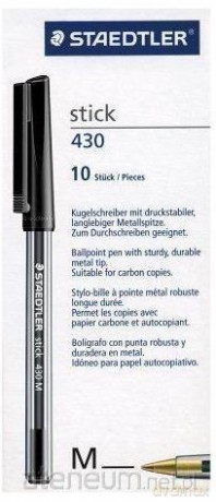 Długopis Stick 430M czarny (10 szt)