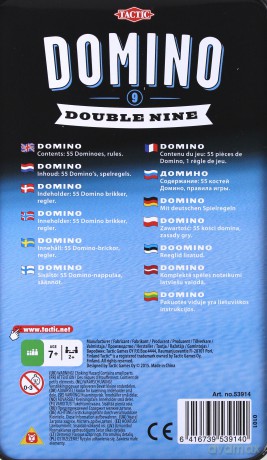 Domino dziewiątkowe w puszce [GRA]