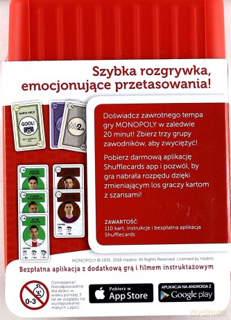 Gra karciana Shuffle - Monopoly Deal PZPN [KARTY]