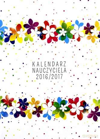 Kalendarz Nauczyciela A5 2016/2017 PCV kwiaty [KALENDARZ]