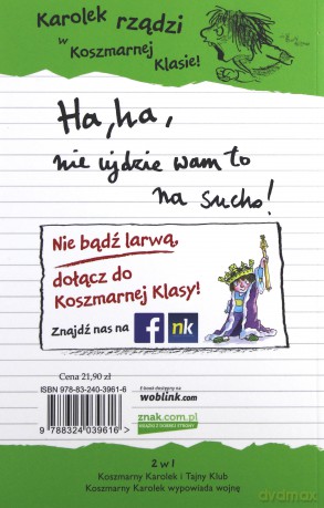 Koszmarny Karolek. Tajny Klub na wojnie - Francesca Simon [KSIĄŻKA]