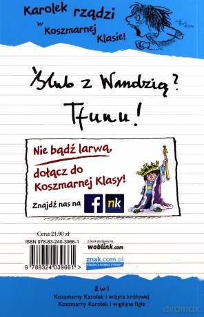 Koszmarny Karolek. Wariacje z królową - Francesca Simon [KSIĄŻKA]