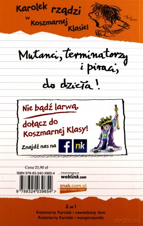 Koszmarny Karolek. Zwichrowany wampirozombi - Francesca Simon [KSIĄŻKA]