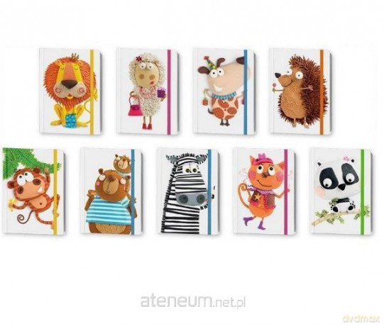 Notes Marmar A5 z gumką ZOO