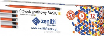 Ołówek Basic trójkątny z gumką B (12 szt)