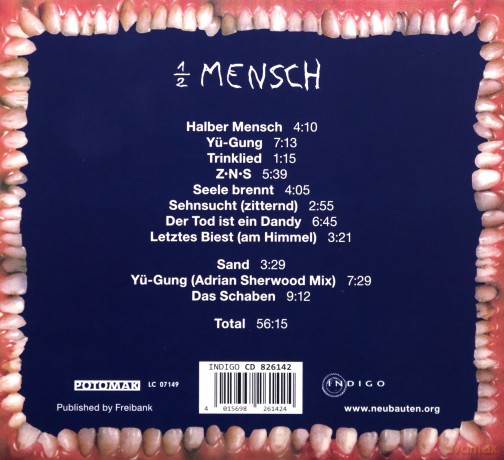 Einsturzende Neubauten: Halber Mensch (digipack) [CD]