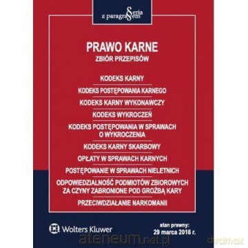Prawo karne Zbiór przepisów [KSIĄŻKA]