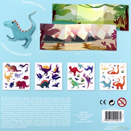 Stick Story zestaw naklejek Dinozaury