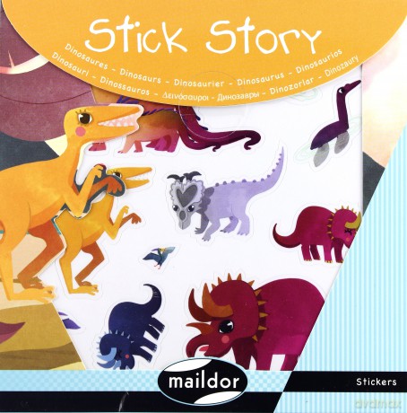 Stick Story zestaw naklejek Dinozaury