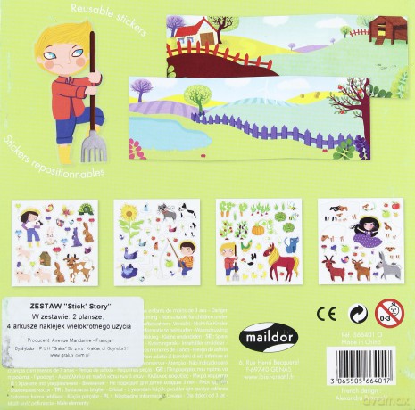 Stick Story zestaw naklejek Farma