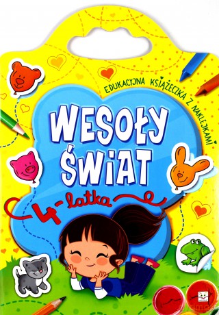 Wesoły świat 4-latka. Edukacyjna książeczka [KSIĄŻKA]