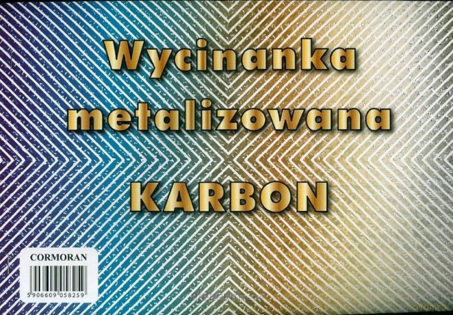 Wycinanka matalizowana A5 karbon