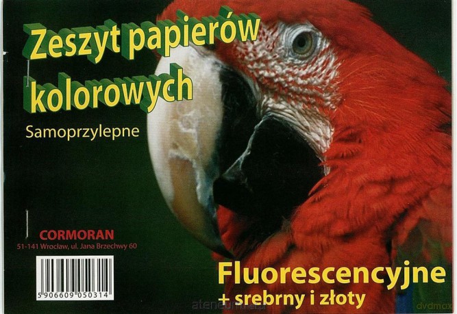 Zeszyt papierów kolorowych A5 samoprzylepny Fluo