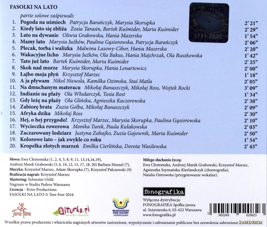 Fasolki: Na lato [CD]