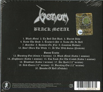 Venom: Black Metal (digipack) [CD]