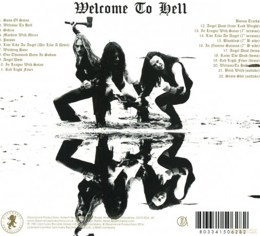 Venom: Welcome To Hell (digipack) [CD]