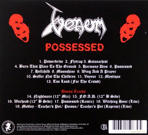 Venom: Possessed (digipack) [CD]