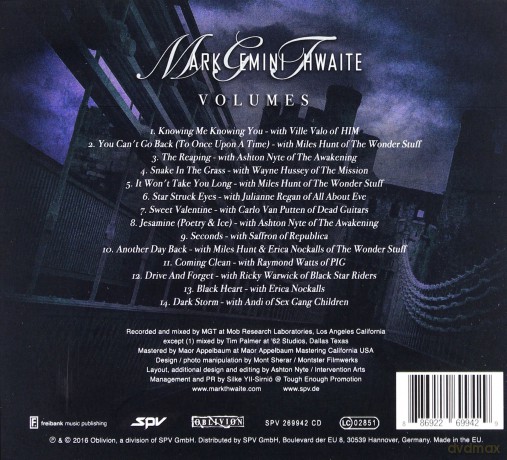 MGT: Volumes (digipack) [CD]