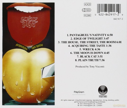 Gentle Giant: Acquiring The Taste [CD]