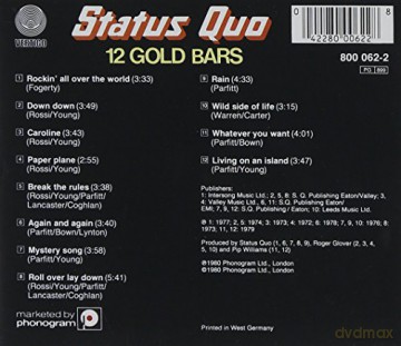 Status Quo: Twelve Gold Bars [CD]