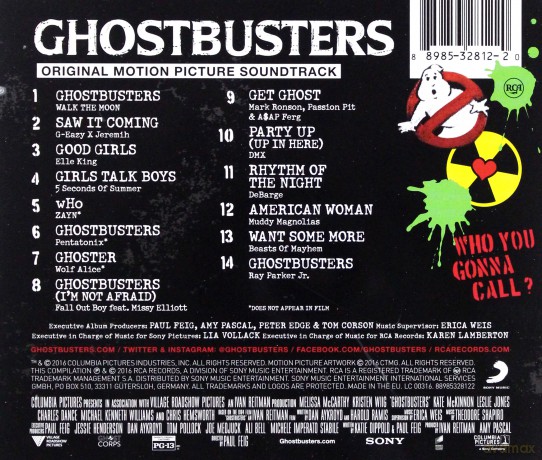 Ghostbusters soundtrack (Ghostbusters. Pogromcy Duchów) [CD]