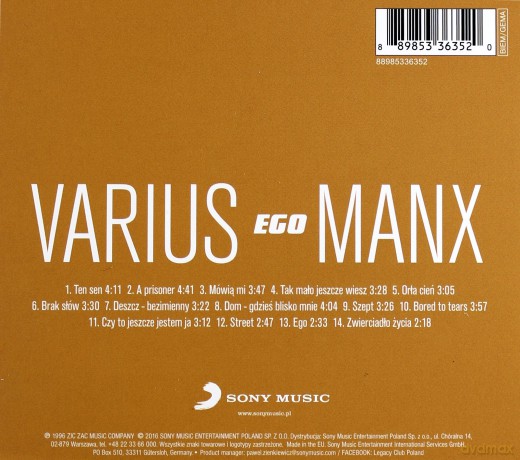 Varius Manx: Ego [CD]