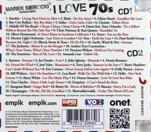 Marek Sierocki Przedstawia: I love 70's [2CD]