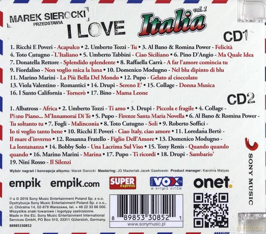 Marek Sierocki Przedstawia: I love Italia [2CD]
