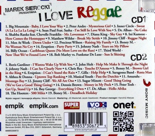 Marek Sierocki przedstawia: I love Reggae [2CD]