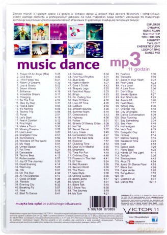 Music dance MP3 - 11 godzin Muzyka bez opłat [CD]