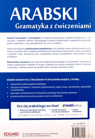 Arabski gramatyka z ćwiczeniami dla początkujących i średnio zaawansowanych - Magdalena Badran [KSIĄŻKA]