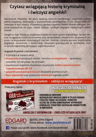 Danger in high places. Angielski kryminał z ćwiczeniami poziom B1-B2 - Kevin Hadley [KSIĄŻKA]